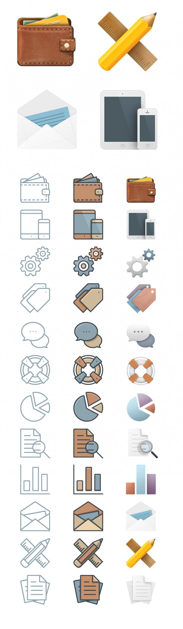 36 Free Business Icons Perfected In Three Unique Styles And Sizes